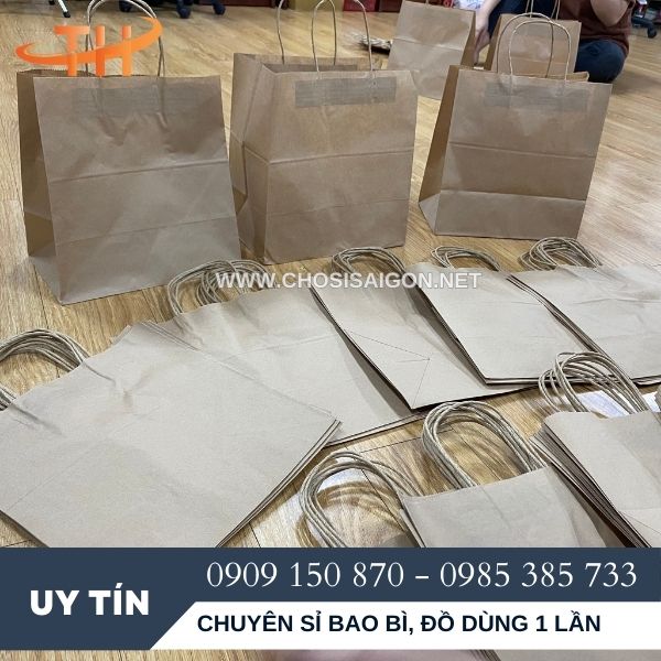 Bán túi giấy kraft có quai giá rẻ tại Bình Chánh, HCM
