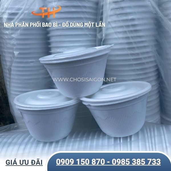 Tô xốp dùng 1 lần có nắp