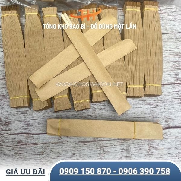 Bao giấy bọc đũa cho các cửa hàng, quán ăn