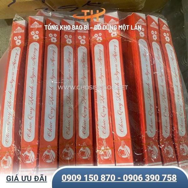 Bao giấy bọc đũa sẵn kho tại Thu Hồng