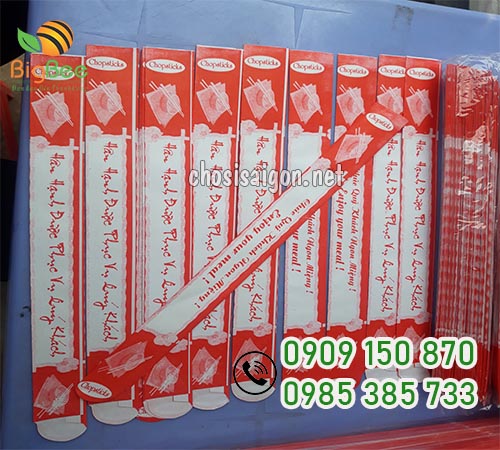 Túi giấy đựng đũa ăn sỉ rẻ ưu đãi