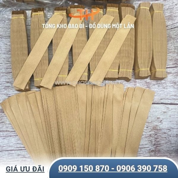 Bao giấy kraft bọc đũa an toàn