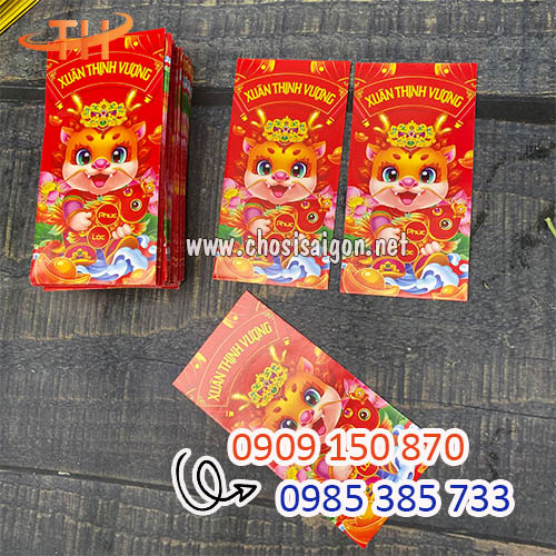 Bao lì xì tết sỉ rẻ tại kho TP.HCM