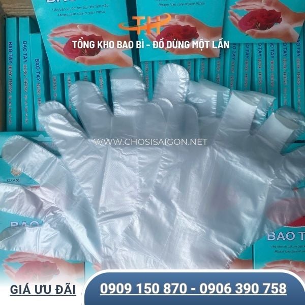Bao tay dùng 1 lần 100 cái/hộp