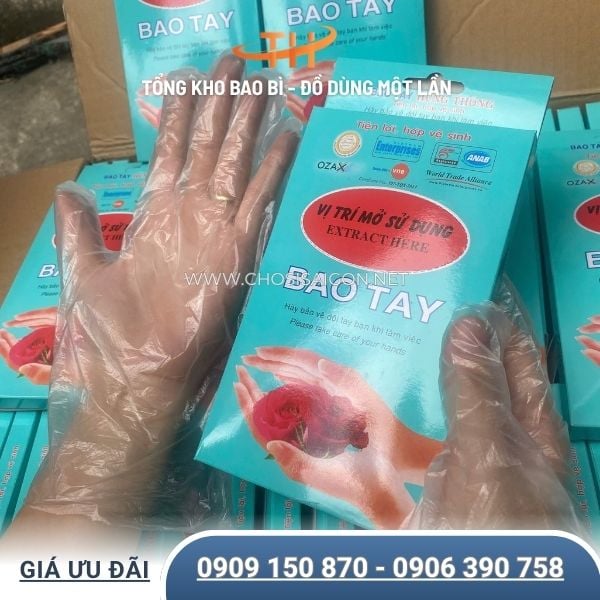 Bao tay nilon chất liệu dẻo dai, bền tốt sỉ rẻ, uy tín
