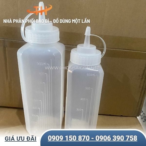 Bình nhựa tròn, vuông mềm dẻo