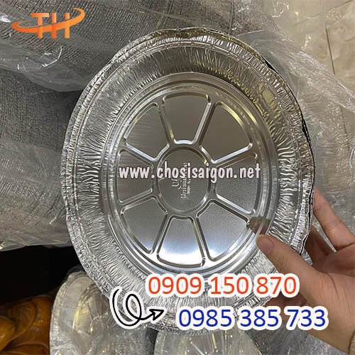 Khay nhôm giấy bạc tròn giữ nhiệt tốt giá sỉ rẻ