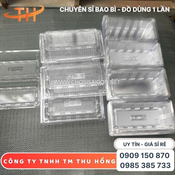 Hộp nhựa H151 nắp gập có nút gài tiện lợi