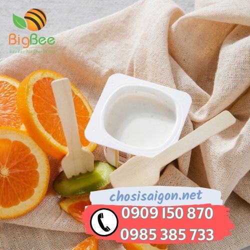 Muỗng gỗ ăn sữa chua công ty bỏ sỉ giá rẻ