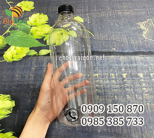 Chai nhựa pet 1 lít (1000ml) đựng mật ong sỉ rẻ