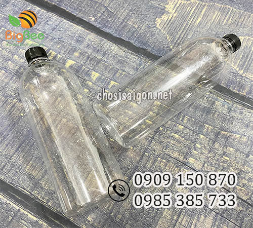 Chai nhựa pet 1 lít (1000ml) dày dặn, cứng cáp giá sỉ rẻ