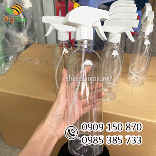 Chai nhựa có vòi xịt 500ml tiện dụng giá rẻ ưu đãi