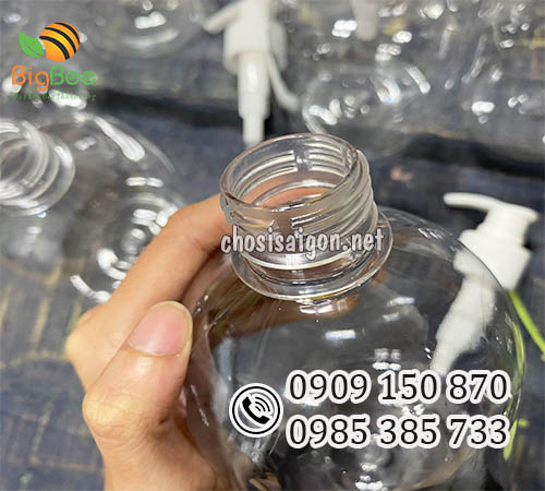 Chai nhựa tròn lùn 500ml bền, dày dặn giá sỉ rẻ