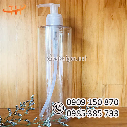 Sỉ rẻ chai nhựa 500ml đựng nước rửa tay, dầu gội