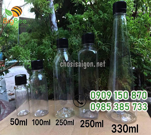 Chai nhựa 50ml - 330ml giá ưu đãi