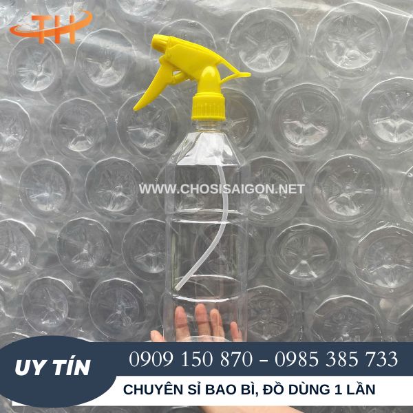 Chai nhựa đựng cồn có vòi xịt giá rẻ