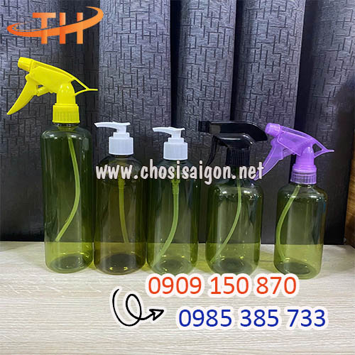 Chai nhựa có vòi xịt, vòi nhấn đa dạng dung tích sỉ rẻ