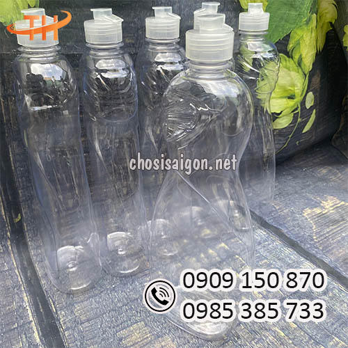 Chai nhựa đựng nước rửa chén trong suốt, sáng bóng rẻ tại HCM