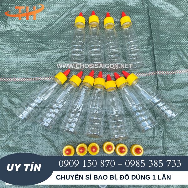 Vỏ chai nhựa đựng tương 210ml, 250ml sỉ tận gốc