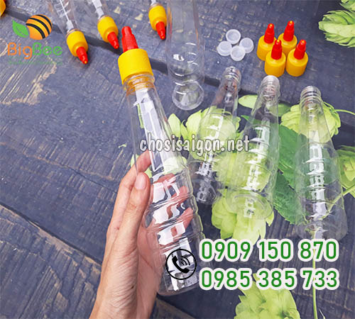 Chai nhựa pet đựng tương, nước sốt an toàn giá tốt