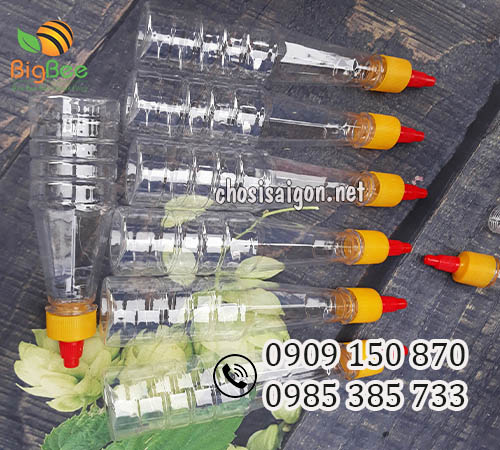 Chai nhựa PET đựng tương, nước sốt giá sỉ rẻ ưu đãi