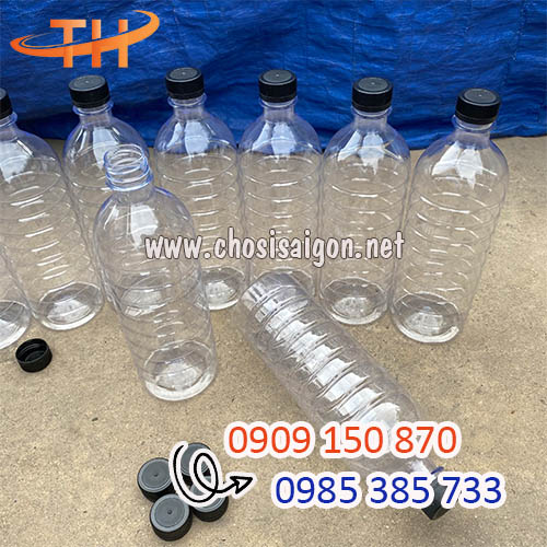 Chai nhựa gân 1L (1 lít) giá rẻ nhất