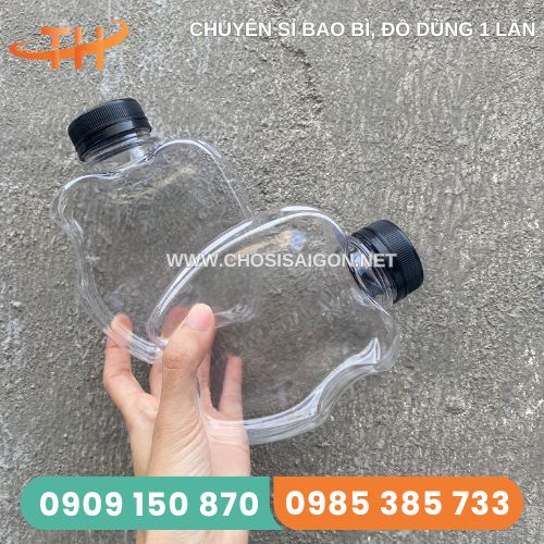 Chai nhựa hình táo 330ml