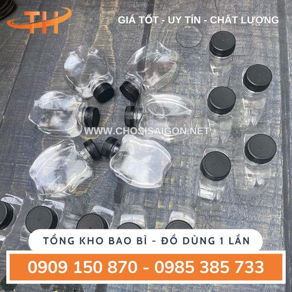 Chai nhựa hình trái táo 330ml
