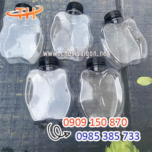 Chai nhựa 330ml hình trái táo sỉ rẻ giá bán tại kho