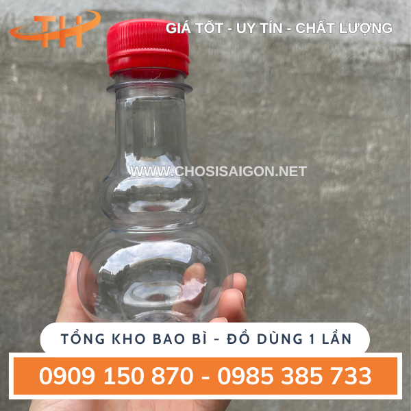 Chai nhựa hồ lô đựng rượu giá rẻ