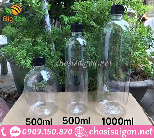 Chai nhựa pet 500ml 1000ml giá sỉ