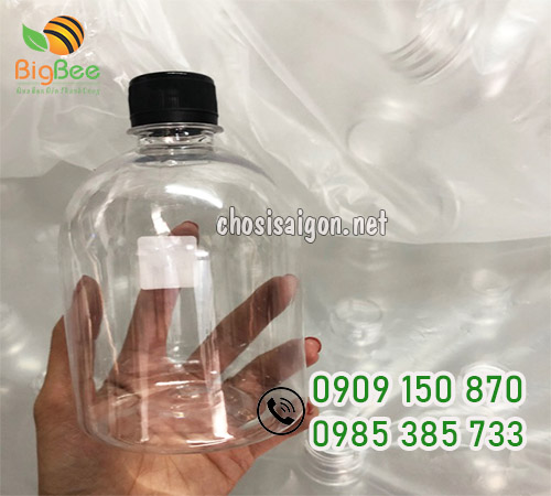 Chai nhựa pet 500ml tròn lùn đựng trà sữa sỉ rẻ tại TP.HCM