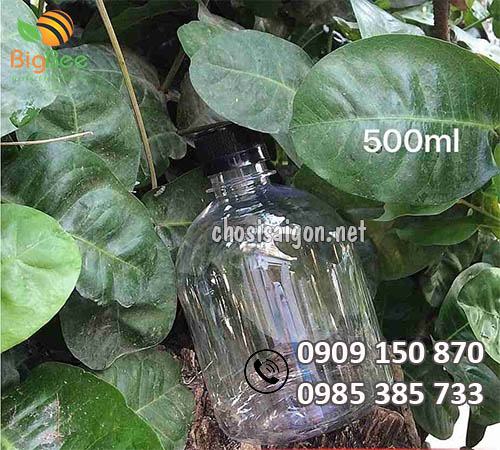 Chai nhựa pet tròn lùn 500ml giá sỉ
