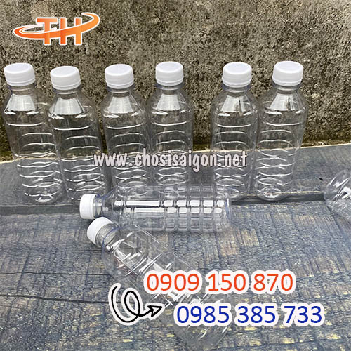 Chai nhựa 330ml sọc đựng nước sâm giá bán sỉ rẻ