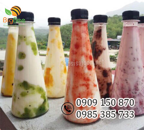 Chai nhựa pet tam giác, hình tháp 350ml sỉ giá rẻ