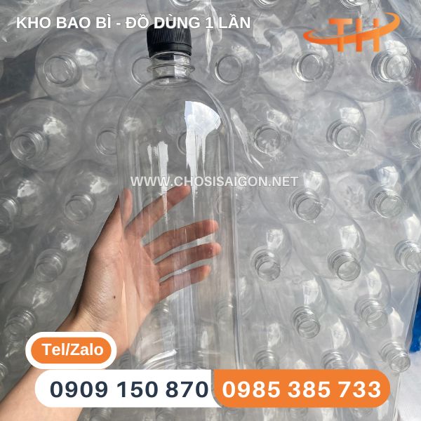 Chai nhựa tròn 1 lít (1000ml) giá tận xưởng