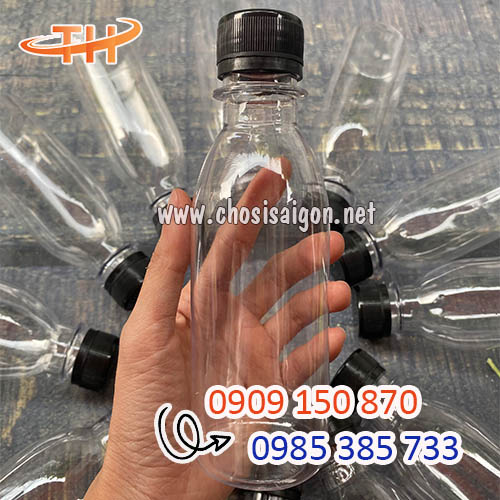 Chai nhựa 250ml tròn nắp đen giá sỉ rẻ nhất
