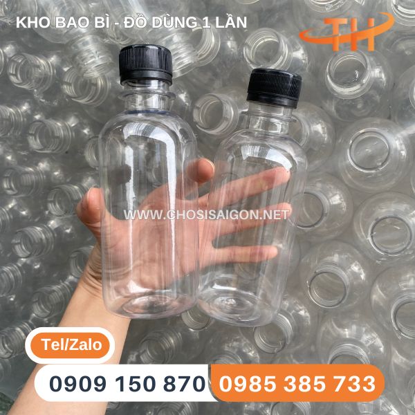 Chai nhựa tròn 250ml giá rẻ, uy tín