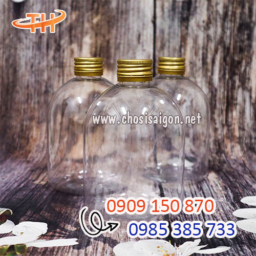 Chai nhựa tròn lùn nắp nhôm sỉ rẻ nhất