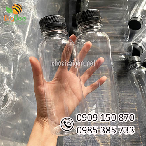 Chai nhựa pet tròn miệng rộng 330ml sỉ rẻ tận gốc