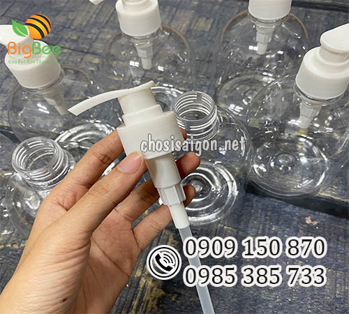 Chai nhựa 500ml có vòi nhấn chắc chắn sỉ rẻ tại TP.HCM