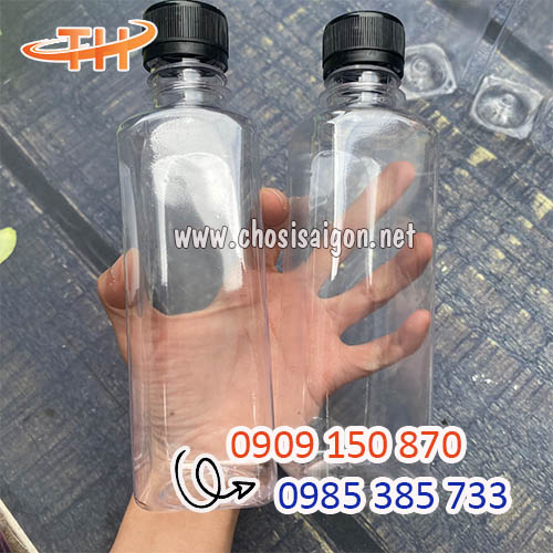 Chai nhựa vuông 250ml dùng 1 lần giá sỉ tại TP.HCM