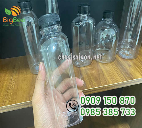 Chai nhựa vuông 350ml giá sỉ tốt nhất