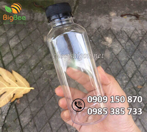 Chai nhựa nắp đen 350ml giá sỉ rẻ