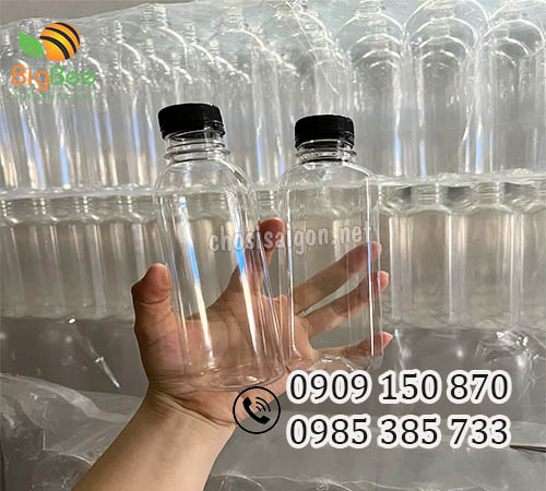 Chai nhựa pet vuông, tròn 330ml sỉ giá rẻ tại HCM