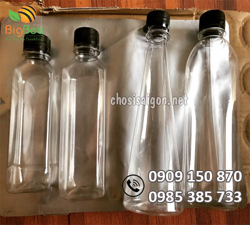 Chai nhựa vuông tròn tam giác đủ dung tích giá sỉ rẻ