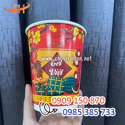 Chất lượng tốt ly giấy tết in sẵn
