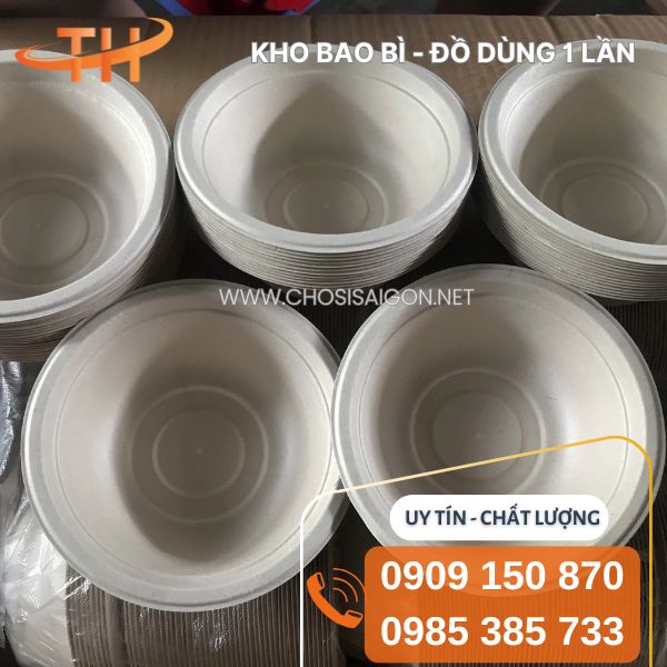 Chén bã mía dùng 1 lần