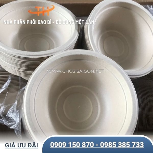 Chén bã mía dùng 1 lần