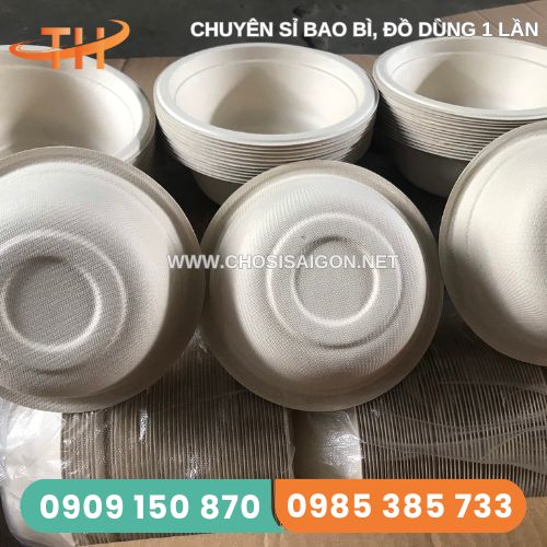 Chén bã mía dùng 1 lần